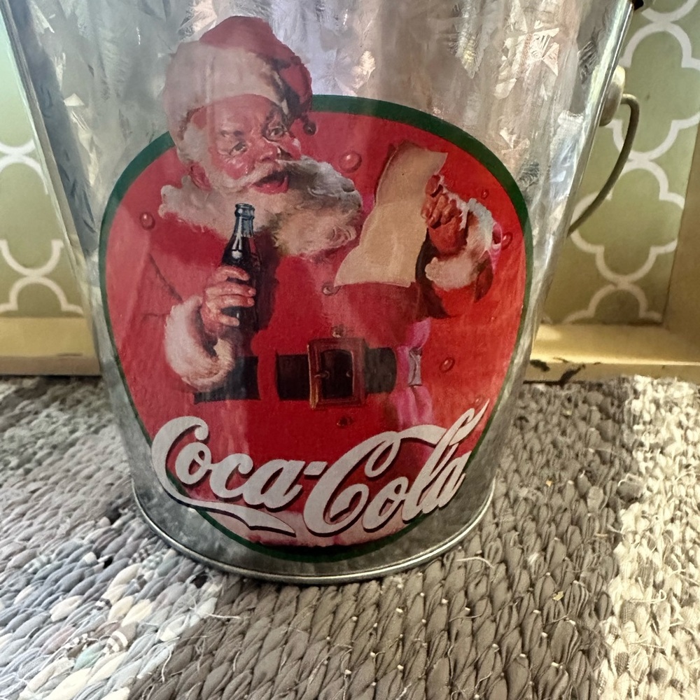 Coca Cola Holiday Ice Bucket - Red